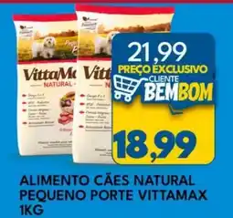 Rancho Bom Supermercados Alimento cães natural pequeno porte vittamax oferta