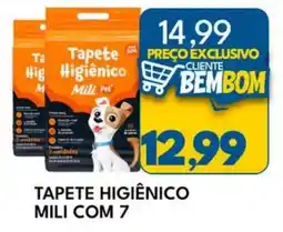 Rancho Bom Supermercados Tapete higiênico mili oferta