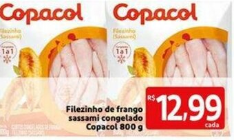 Extra Supermercado Filezinho de Frango sassami congelado Copacol 800g oferta