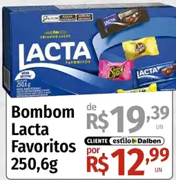 Supermercado Dalben Bombom de Lacta Favoritos oferta