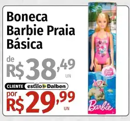 Supermercado Dalben Boneca barbie praia básica oferta