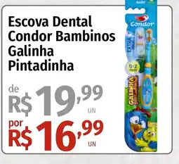 Supermercado Dalben Escova Dental Condor Bambinos Galinha Pintadinha oferta