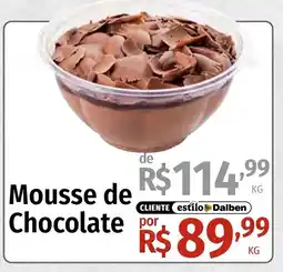 Supermercado Dalben Mousse de Chocolate oferta