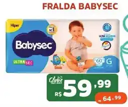 Supermercados Pague Menos Fralda babysec oferta