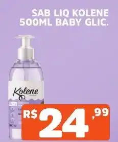 Supermercados Pague Menos Sab liq kolene 500ml baby glic. oferta