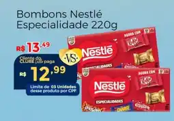 Villarreal Supermercados Bombons Nestlé Especialidade oferta