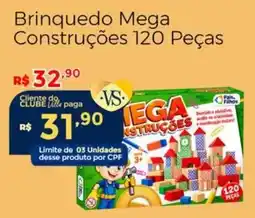 Villarreal Supermercados Brinquedo Mega Construções oferta