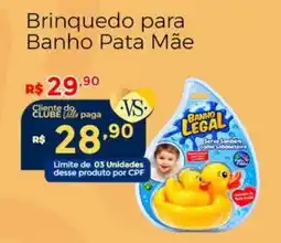 Villarreal Supermercados Brinquedo para Banho Pata Mãe oferta