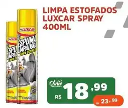 Supermercados Pague Menos Limpa estofados luxcar spray oferta