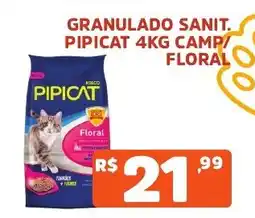 Supermercados Pague Menos Granulado sanit. pipicat camp floral oferta