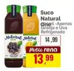 Supermercados Rena Suco Natural One - Apenas Laranja e Uva oferta