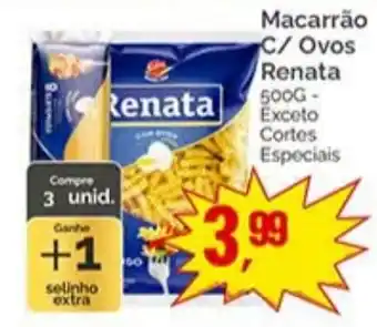 Supermercados Rena Macarrão c/ ovos renata oferta