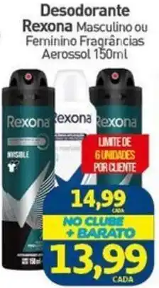 Rede Bom Lugar Desodorante Rexona Masculino ou Feminino Fragrâncias oferta