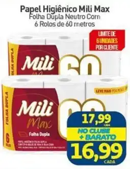 Rede Bom Lugar Papel Higiênico Mili Max Folha Dupla Neutro Com oferta
