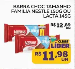 Lider Atacadista Barra choc tamanho familia nestle ou lacta oferta