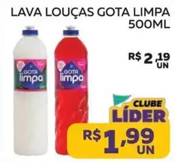 Lider Atacadista lava louças gota limpa oferta