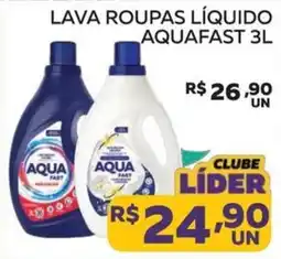 Lider Atacadista Lava roupas líquido aquafast oferta