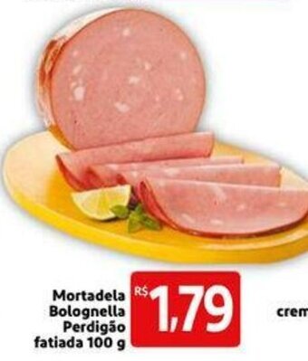 Extra Supermercado Mortadela Bolognella Perdigao fatiada 100g oferta