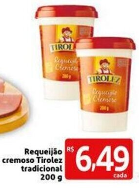 Extra Supermercado Requeijao cremoso Tirolez Tradicional 200g oferta