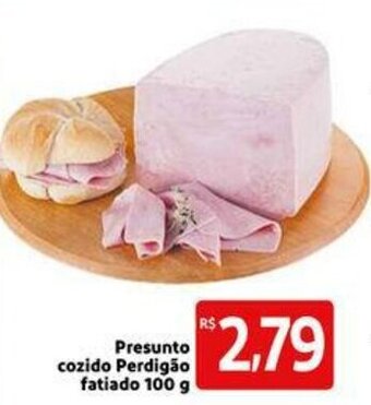 Extra Supermercado Presunto Cozido Perdigao fatiado 100g oferta