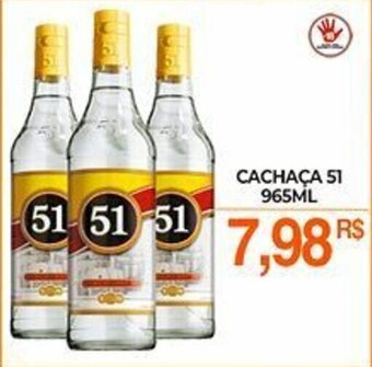 Mercadão Atacadista Cachaca 51 965ml oferta