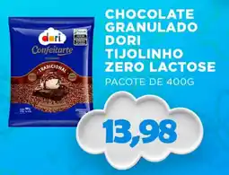 Villefort Atacadista Chocolate granulado dori zero lactose oferta