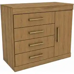 Benoit Cômoda Mademovel Romenia 1 Porta e 4 Gavetas MDP 82,7 x 94,7 x 44,8cm oferta