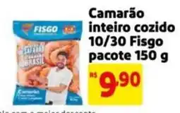 Mercado Extra Camarão inteiro cozido 10/30 fisgo oferta