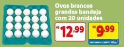 Mercado Extra Ovos brancos grandes bandeja oferta