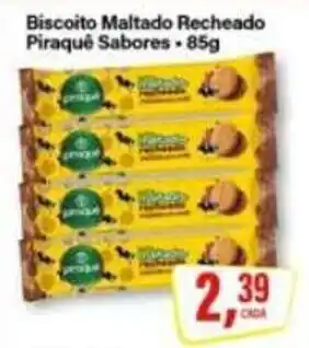 Rede Supermarket Biscoito Maltado Recheado Piraquê oferta