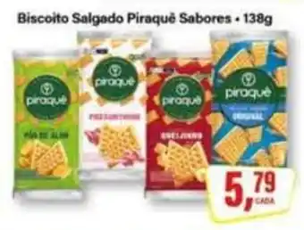 Rede Supermarket Biscoito Salgado Piraquê oferta