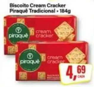 Rede Supermarket Biscoito Cream Cracker Piraquê Tradicional oferta