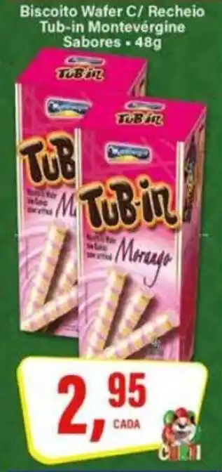 Rede Supermarket Biscoito Wafer C/ Recheio Tub-in Montevegine oferta