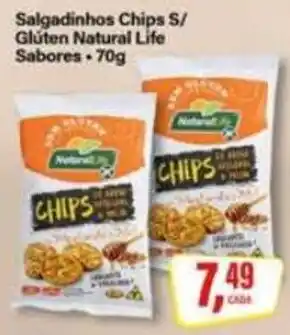 Rede Supermarket Salgadinhos Chips S/ Glúten Natural Life oferta