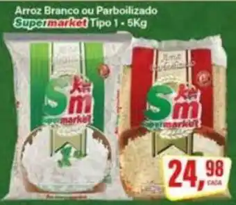 Rede Supermarket Arroz Branco ou Parboilizado Supermarket oferta