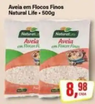 Rede Supermarket Aveia em Flocos Finos Natural Life oferta