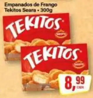 Rede Supermarket Empanados de Frango Tekitos Seara oferta