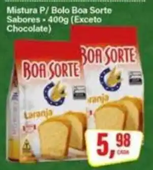 Rede Supermarket Mistura p/ bolo boa sorte sabores oferta