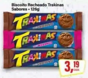 Rede Supermarket Biscoito recheado trakinas oferta