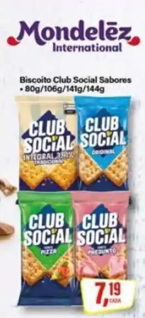 Rede Supermarket Biscoito club social sabores oferta