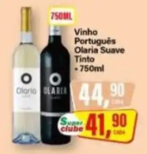 Rede Supermarket Vinho Português Olaria Suave Tinto oferta