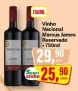 Rede Supermarket Vinho Nacional Marcus James Reservado oferta