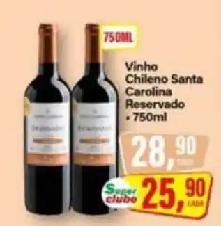 Rede Supermarket Vinho Chileno Santa Carolina Reservado oferta