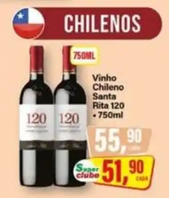 Rede Supermarket Vinho Chileno Santa Rita 120 oferta