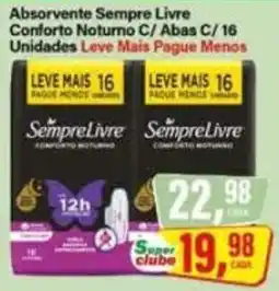 Rede Supermarket Absorvente Sempre Livre Conforto Noturno C/ Abas oferta