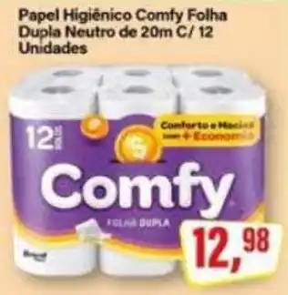Rede Supermarket Papel Higiênico Comfy Folha Dupla Neutro oferta