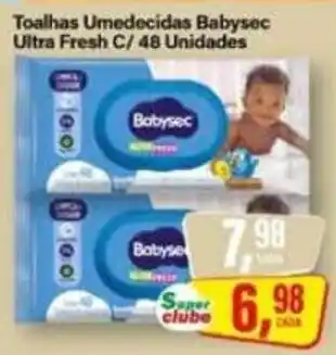 Rede Supermarket Toalhas Umedecidas Babysec Ultra Fresh oferta
