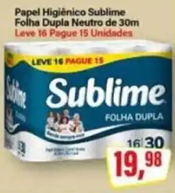 Rede Supermarket Papel Higiênico Sublime Folha Dupla Neutro oferta