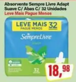 Rede Supermarket Absorvente Sempre Livre Adapt Suave C/ Abas oferta