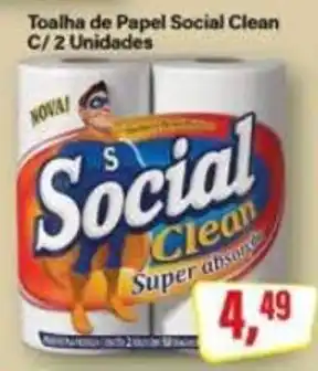 Rede Supermarket Toalha de Papel Social Clean oferta
